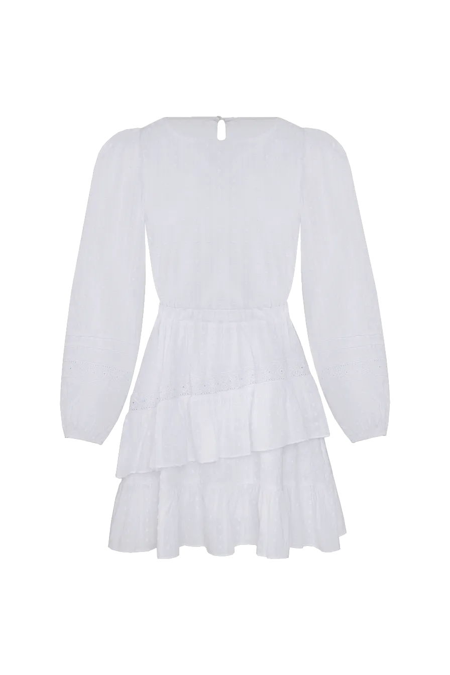 Женское платье Stimma Корнела, цвет - Белый точка