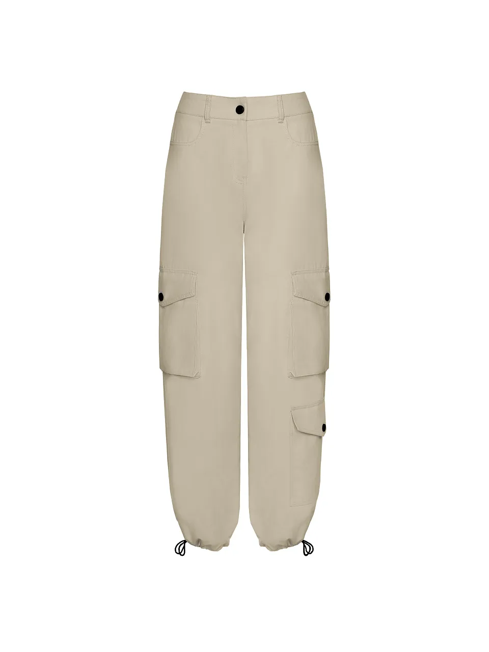 Жіночі штани-карго Stimma Ліпарі, колір - Світло-бежевий