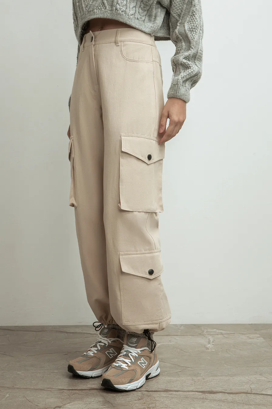 Женские брюки-карго Stimma Липари, цвет - светло бежевый