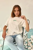 Жіноча футболка Stimma Авранія, колір - молочний