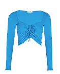 Жіночий кроп-топ Stimma Літір, колір - синій