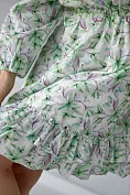 Женское платье Stimma Ялиса, цвет - Молочно-зеленый узор