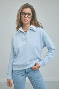 Жіночий світшот-поло Stimma Фостер, колір - блакитний