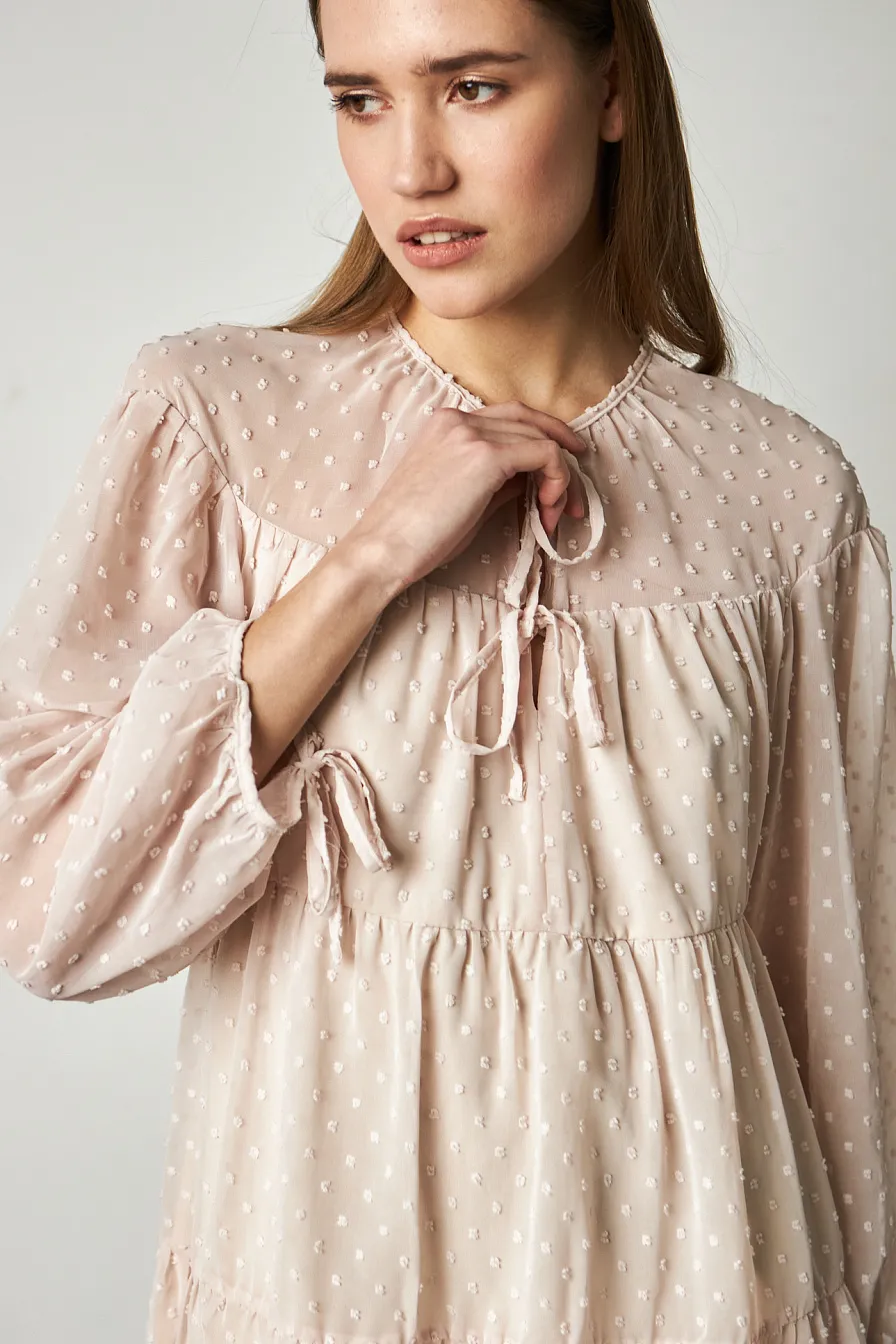 Женское платье Stimma Каталин, цвет - Розово-крем
