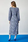 Женское платье Stimma Колинея, цвет - Молочно- васильковый узор