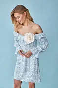 Женское платье Stimma Фарзания, цвет - Бело-голубая