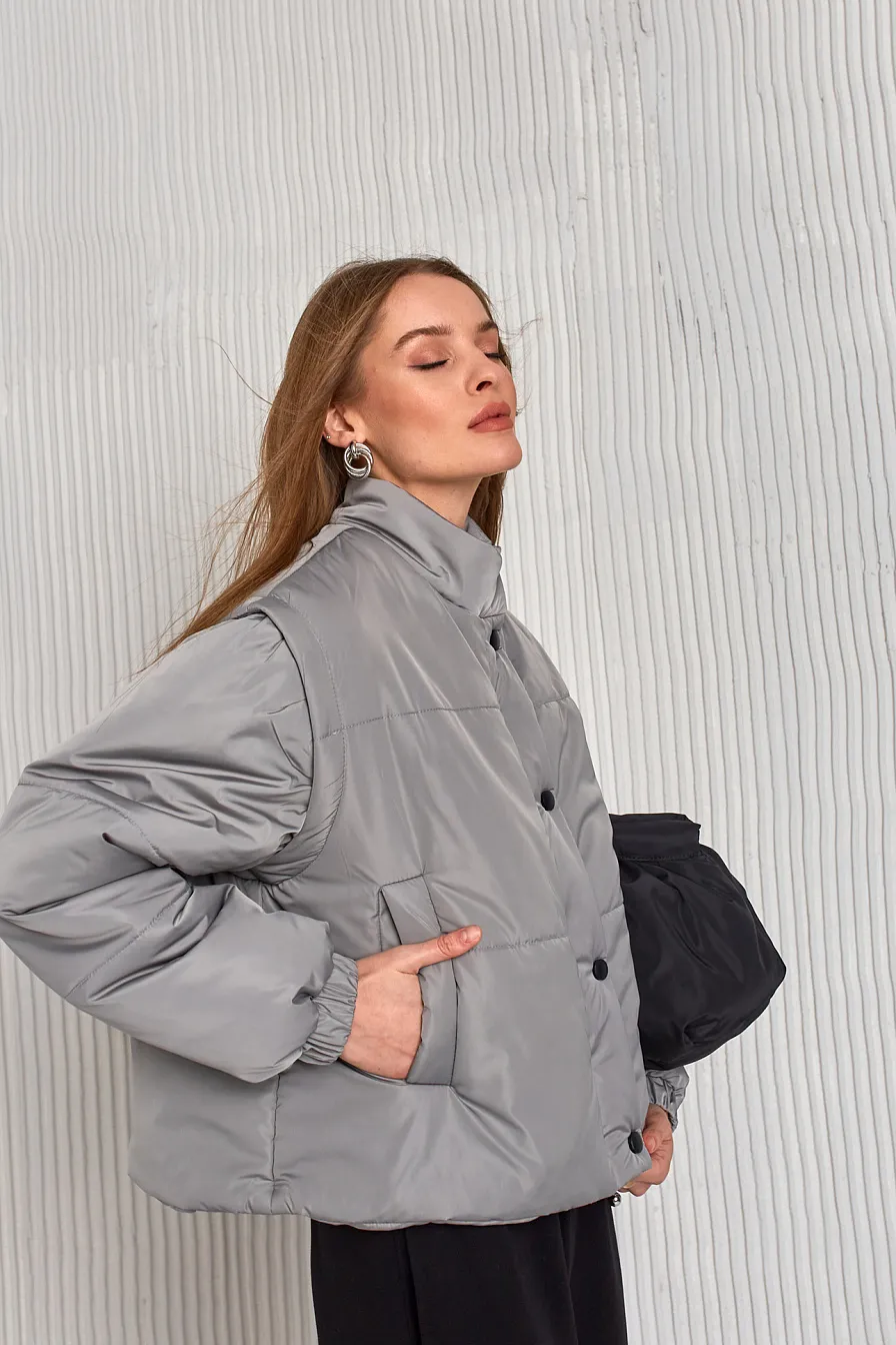 Женская куртка Stimma Брамея, цвет - серо-оливковый