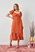 Жіноча сукня Stimma Остін, колір - цегляний