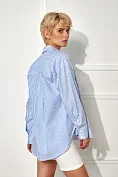 Жіноча сорочка Stimma Лоліса, колір - Синій тонка смужка