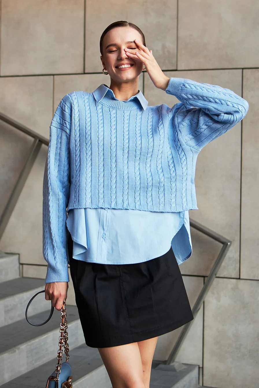 Жіночий светр Stimma Косана, колір - блакитний