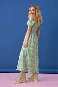 Жіноча сукня Stimma Сінді, колір - фісташка/візерунок