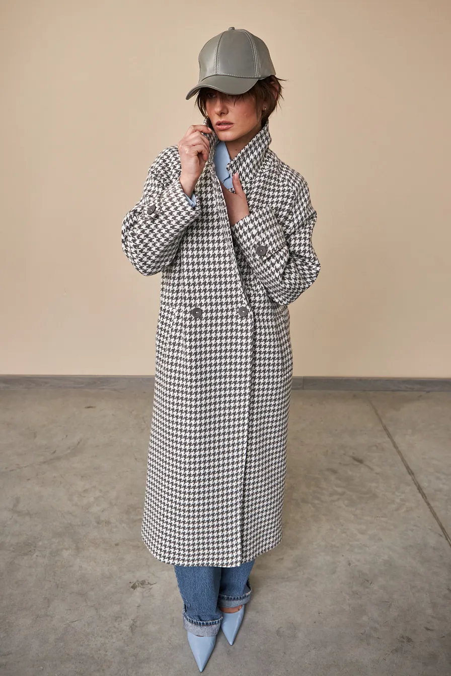 Жіноче пальто Stimma Каплана, колір - Сіра лапка