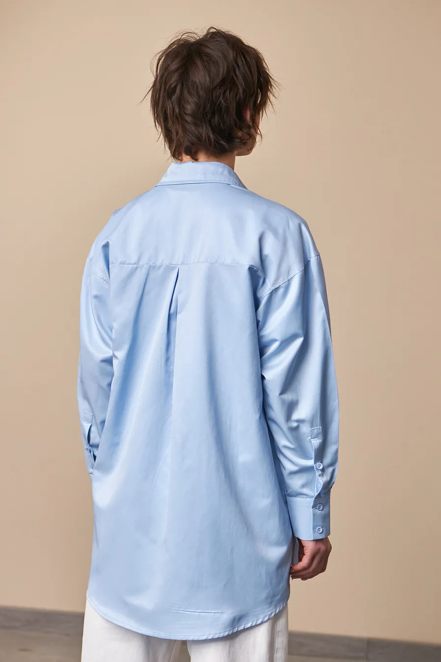 Женская рубашка Stimma Имона, цвет - голубой