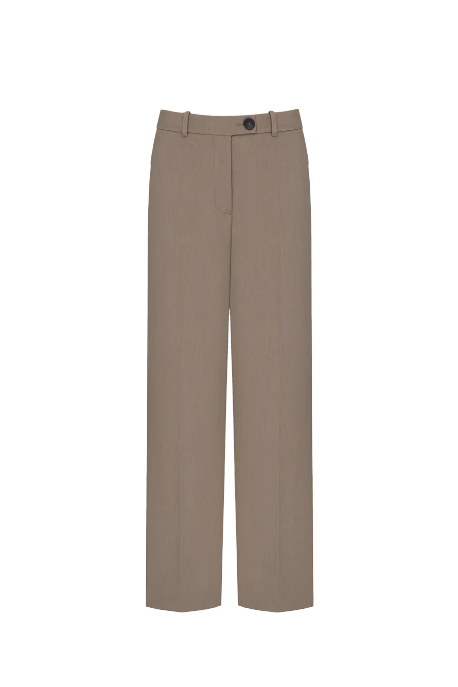 Жіночі штани Stimma Ортвін, колір - бежевий