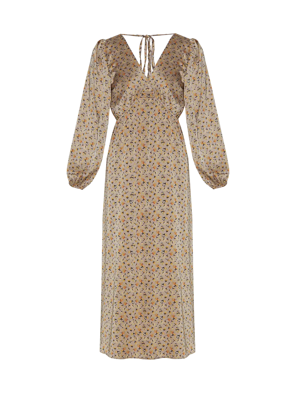 Женское платье Stimma Урия, цвет - Бежевый/желтый цветок