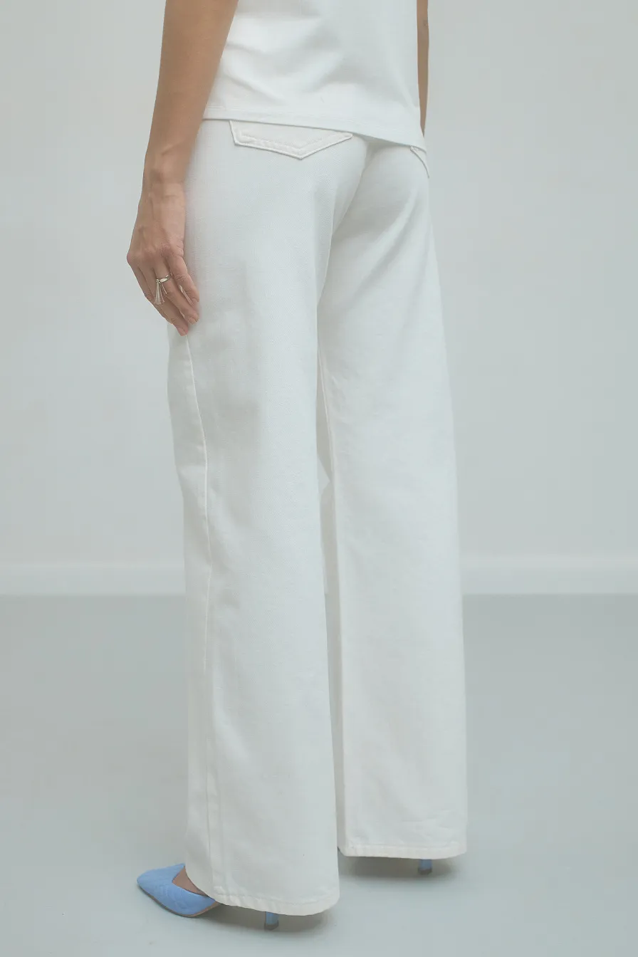 Жіночі джинси Stimma WIDE LEG Савелін, колір - молочний