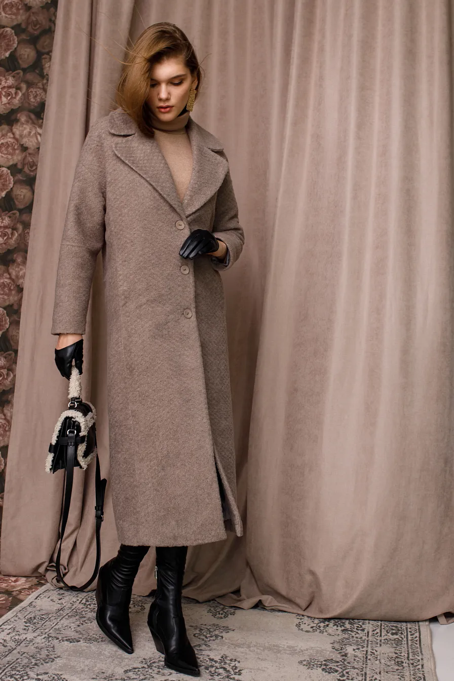 Жіноче пальто Stimma Трієра, колір - горіховий