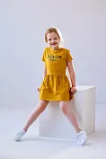 Дитяча сукня Stimma Прінг, колір - гірчичний
