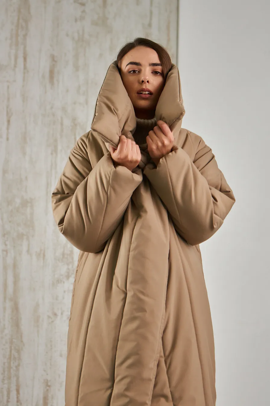 Женское утепленное пальто Stimma Одис, цвет - мокко