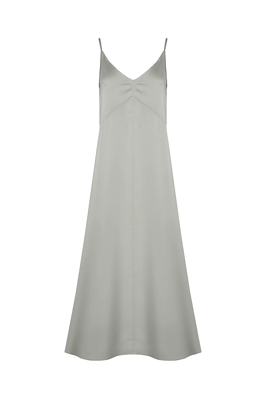 Женское платье Stimma Эгиния, цвет - серо-оливковый