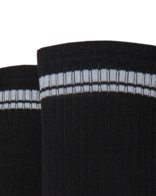 Жіночі шкарпетки Stimma високі чорні зі смужками, фото 2