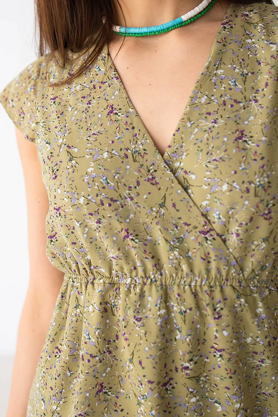 Женское платье Stimma Нирутти, цвет - оливковый