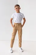 Дитячі штани Stimma Вілдан, колір - бежевий