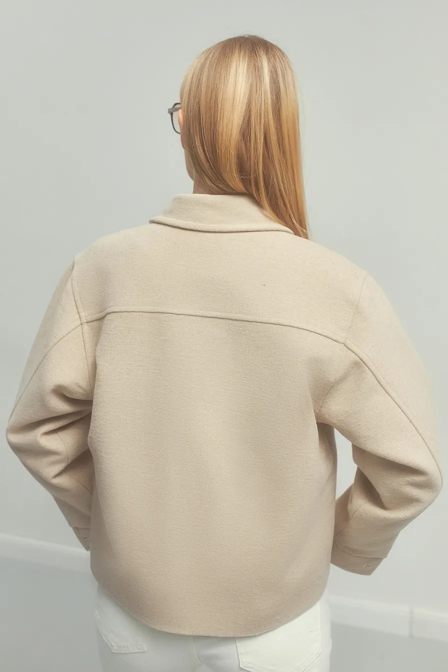 Женская куртка-рубашка Stimma Кантен, цвет - светло бежевый