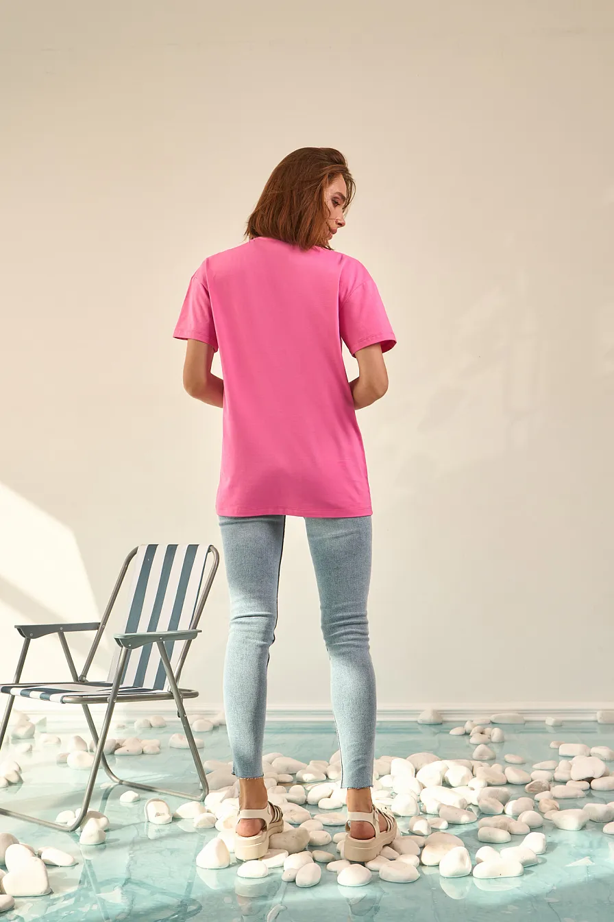 Жіноча футболка Stimma Алтелія, колір - рожевий