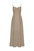 Женское платье Stimma Аурелия, цвет - серо-оливковый