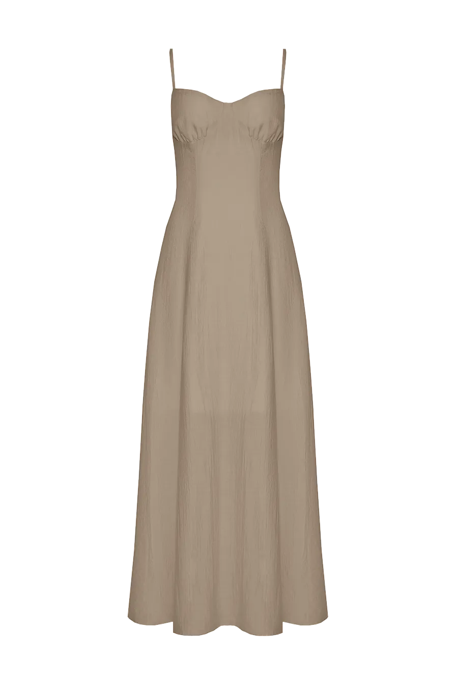 Жіноча сукня Stimma Аурелія, колір - сіро-оливковий