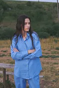 Жіночий костюм Stimma Нізана, колір - блакитний