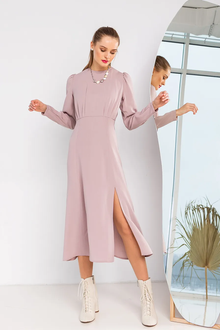 Женское платье Stimma Барисан, цвет - серо-пудровый