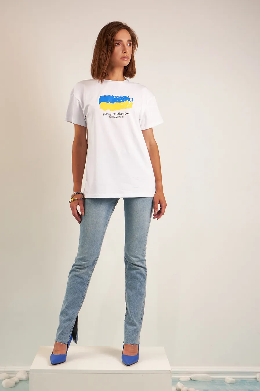 Жіноча футболка Stimma Санер, колір - Білий