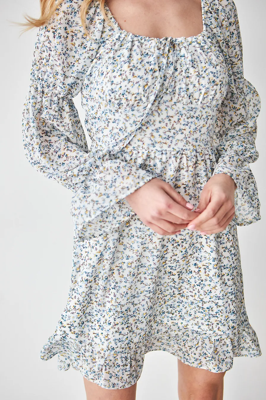 Жіноча сукня Stimma Латесія , колір - Біло-лимонна кв