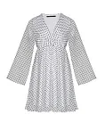 Жіноча сукня Stimma Кайла, колір - Білий/чорний горох
