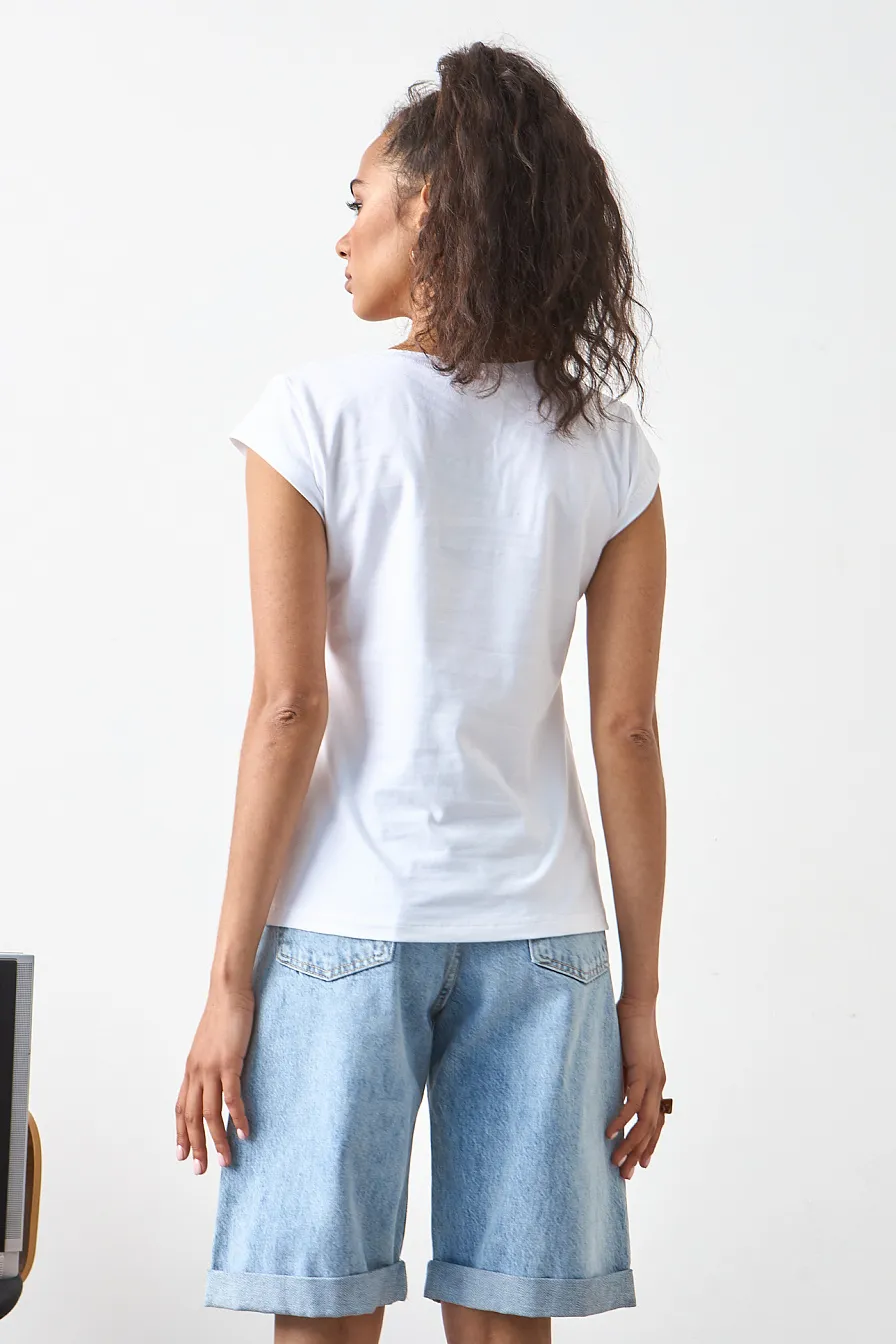 Жіноча футболка Stimma Феріс, колір - Білий