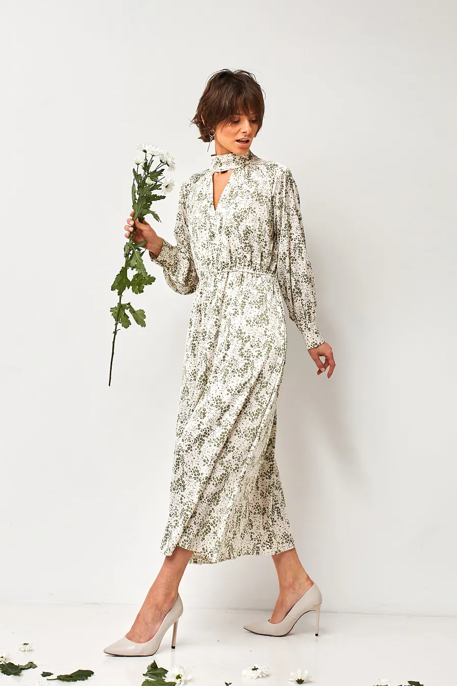 Женское платье Stimma Агона, цвет - травяной