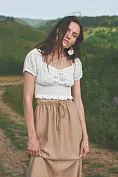Женская юбка Stimma Мика, цвет - темно бежевый