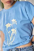 Женская футболка Stimma Флотти, цвет - голубой