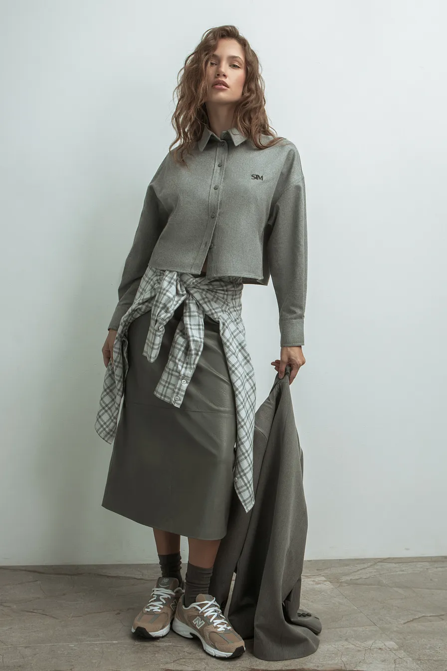 Жіноча сорочка Stimma Беріт, колір - сірий