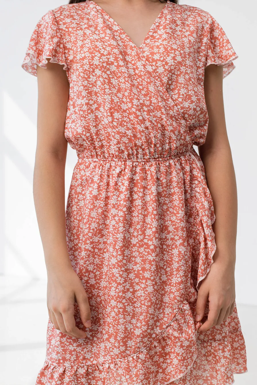 Детское платье Stimma Рубина, цвет - коралловый