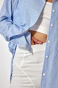 Женская рубашка Stimma Лолиса, цвет - Синяя тонкая полоска