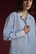 Жіноча сорочка Stimma Аорін, колір - Блакитна тонка смужка