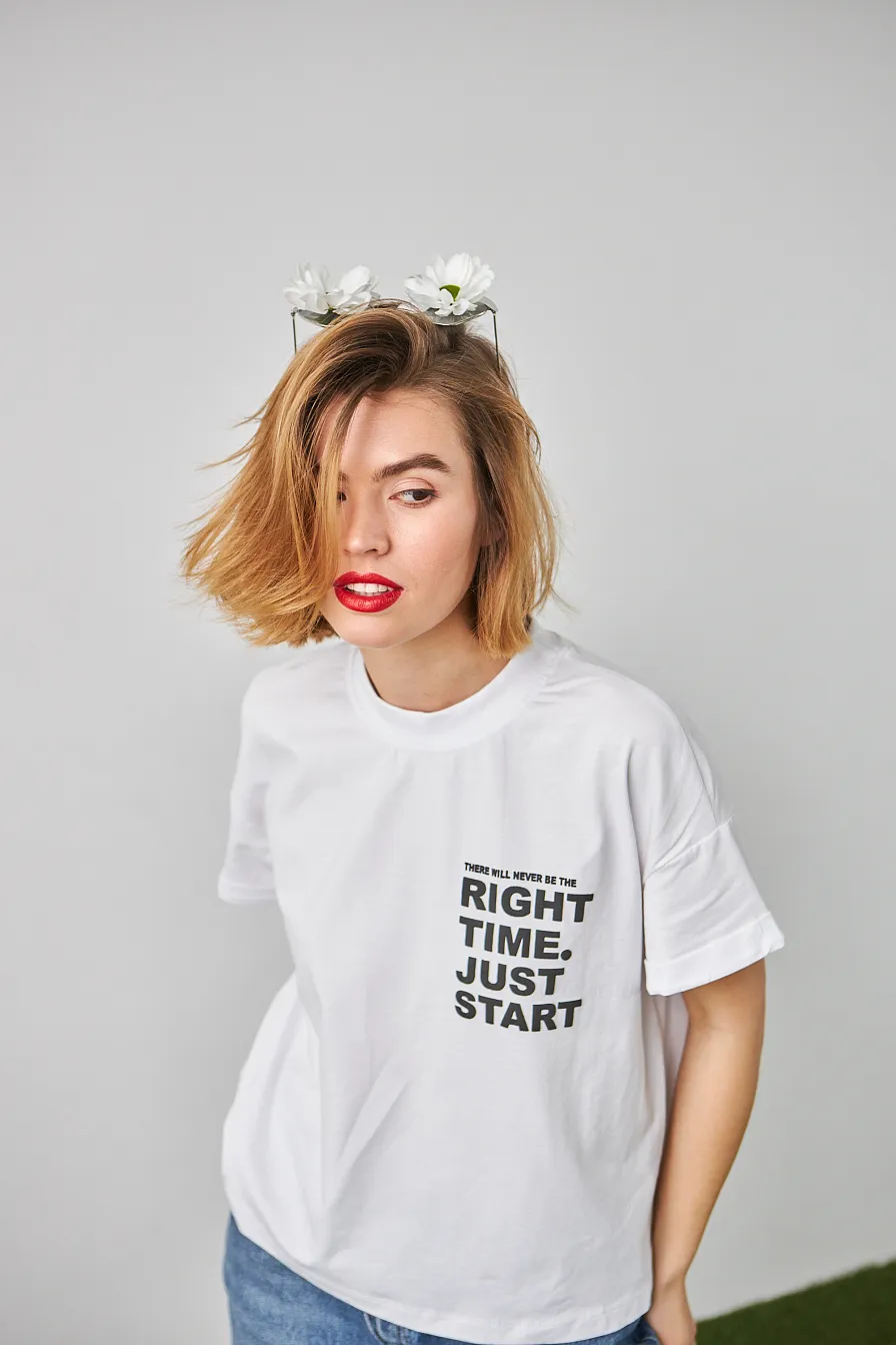 Жіноча футболка Stimma Луфон, колір - Білий