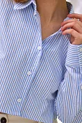 Женская рубашка Stimma Кертис, цвет - Голубой тонкая полоска