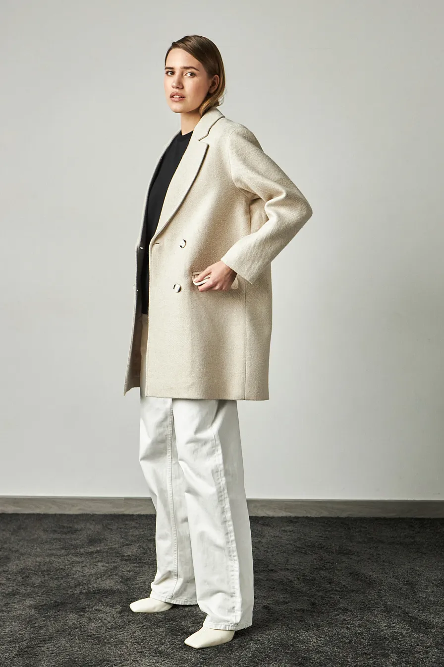 Жіноче пальто Stimma Лорена , колір - сіро-бежевий