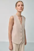 Жіночий жилет Stimma Аніс, колір - Світло-бежевий меланж