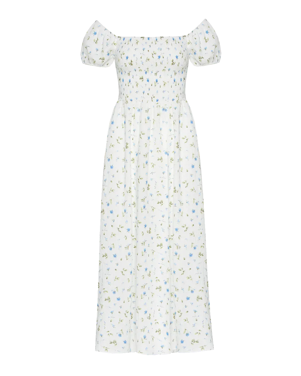 Жіноча сукня Stimma Сінді, колір - Молочно-волошковий візерунок