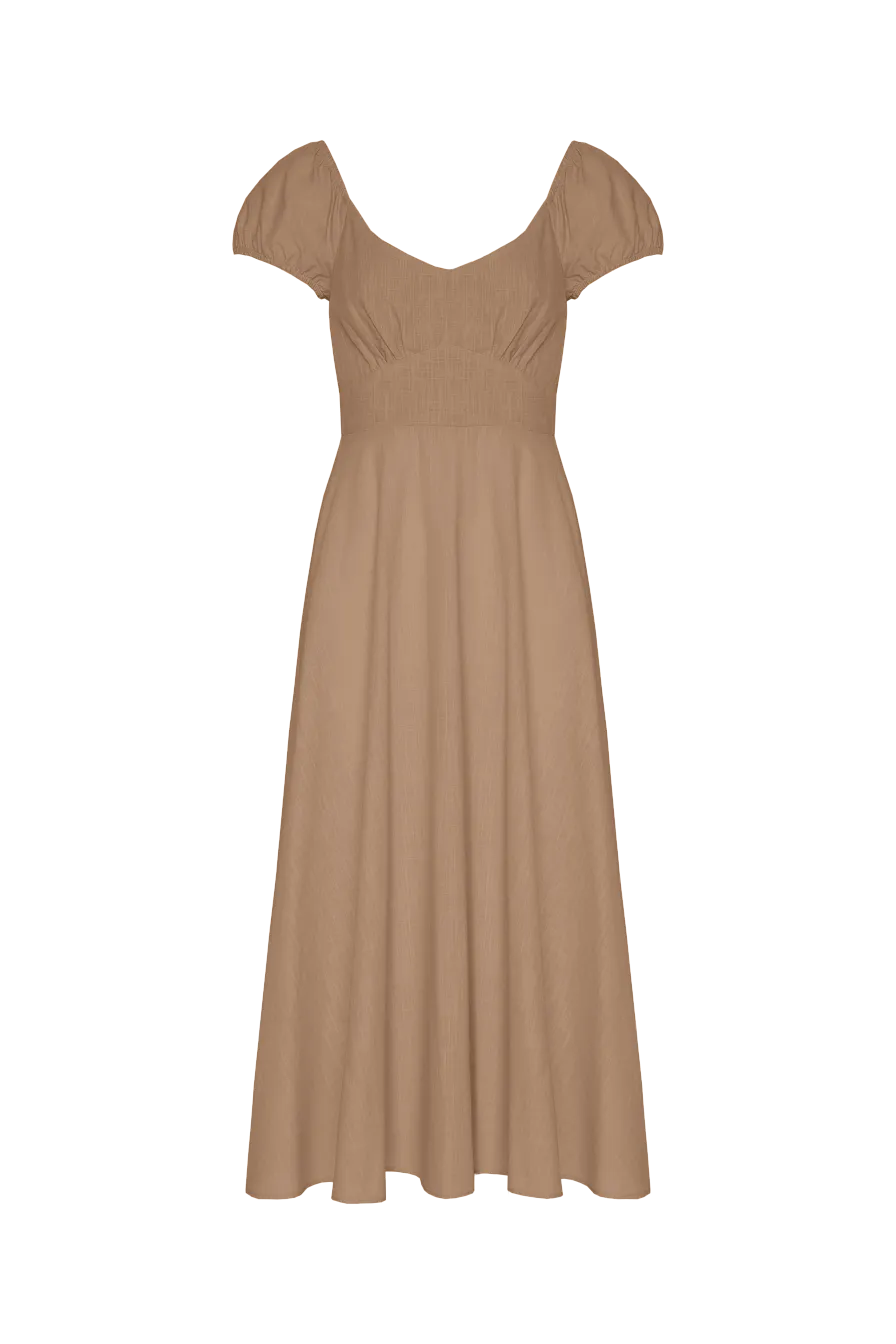 Женское платье Stimma Кателейн, цвет - ореховый